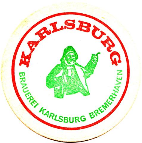 bremerhaven hb-hb karlsburg das edle 2b (rund215-mann mit bierglas-gr�nrot)